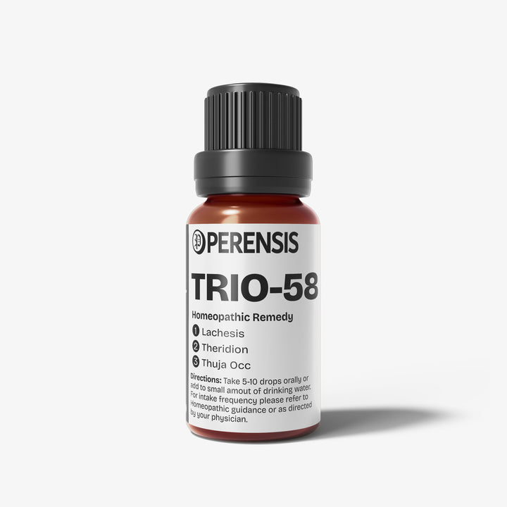 TRIO-58-Lachesis,-Theridion,-Thuja-Occ-PERENSIS